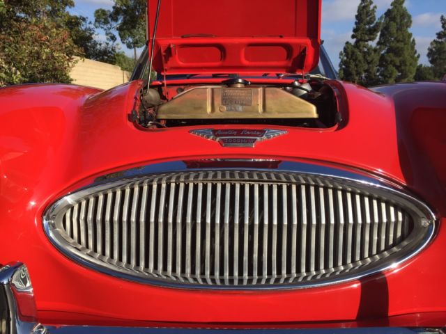 1965 Red Austin Healey 3000 Convertible