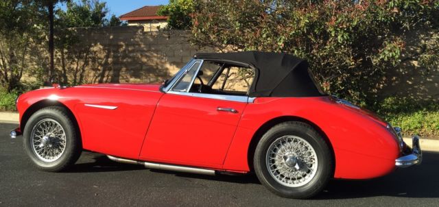 1965 Red Austin Healey 3000 Convertible