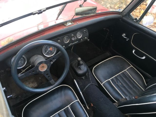 1967 Red Austin Healey Sprite Convertible