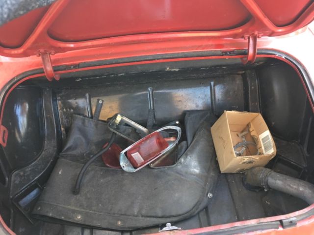 1967 Red Austin Healey Sprite Convertible