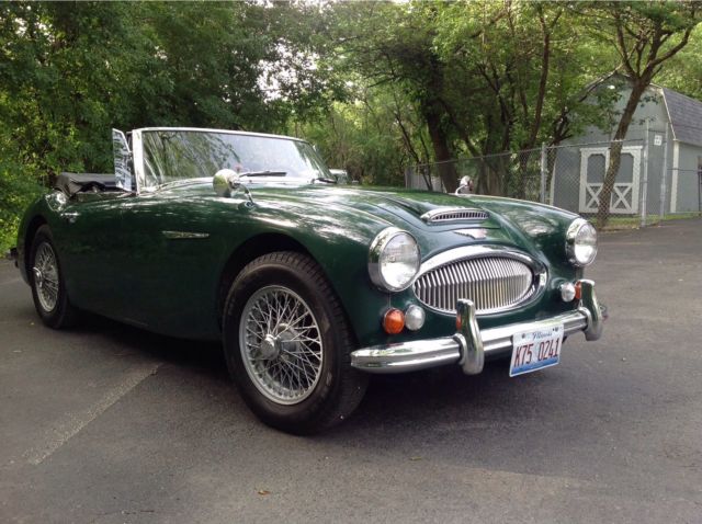 1967 Green Austin Healey 3000 Convertible