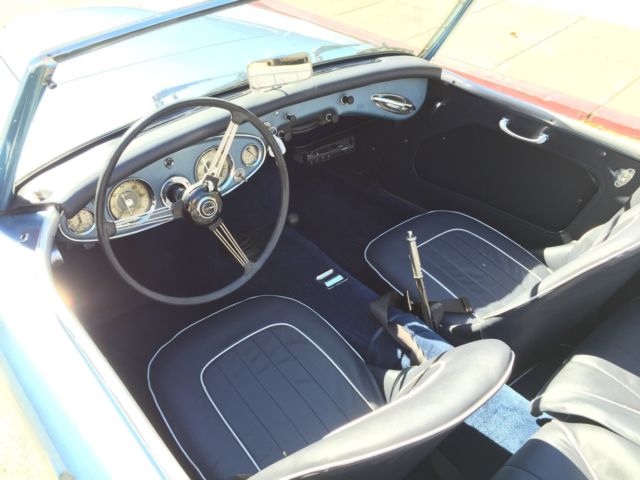 1960 Ice Blue over Ivory White Austin Healey 3000 Convertible