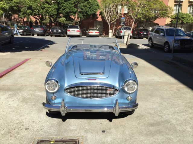 1960 Ice Blue over Ivory White Austin Healey 3000 Convertible