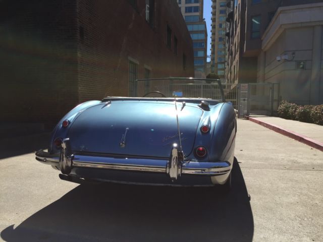 1960 Ice Blue over Ivory White Austin Healey 3000 Convertible