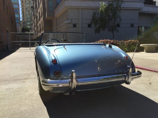 1960 Ice Blue over Ivory White Austin Healey 3000 Convertible