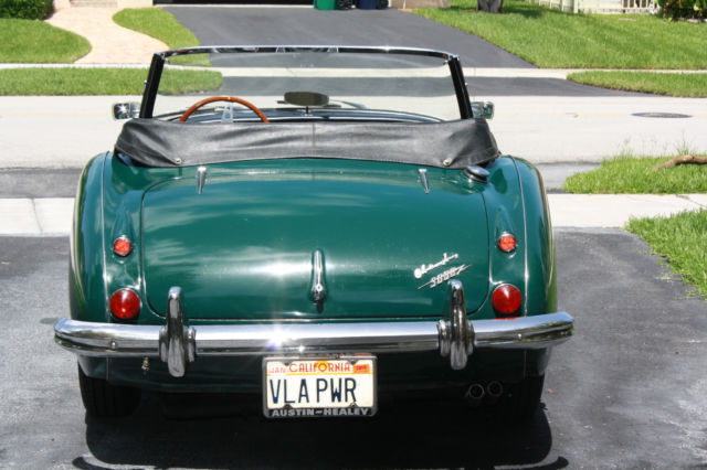 1965 British Racing Green Austin Healey 3000 Convertible
