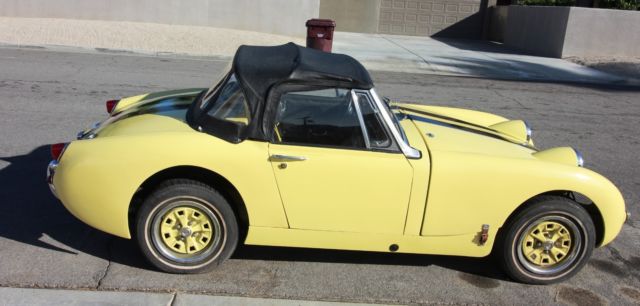 1966 Yellow Austin Healey MG Frame