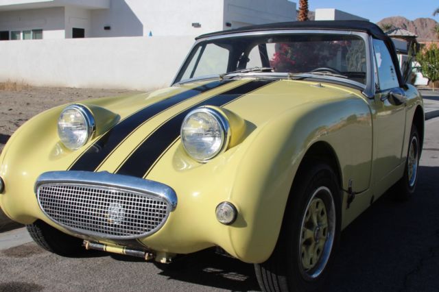 1966 Yellow Austin Healey MG Frame