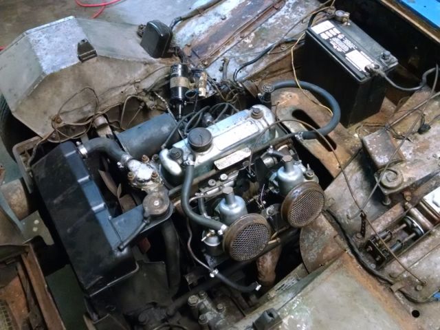 1959 Leaf Green Austin Healey Sprite Convertible