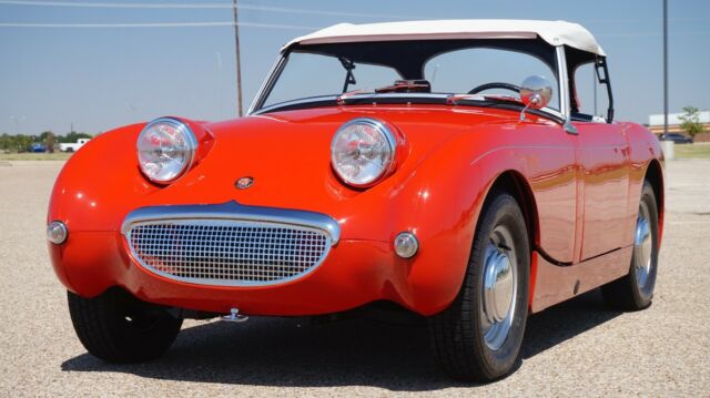 1960 Red Austin Healey Sprite Convertible