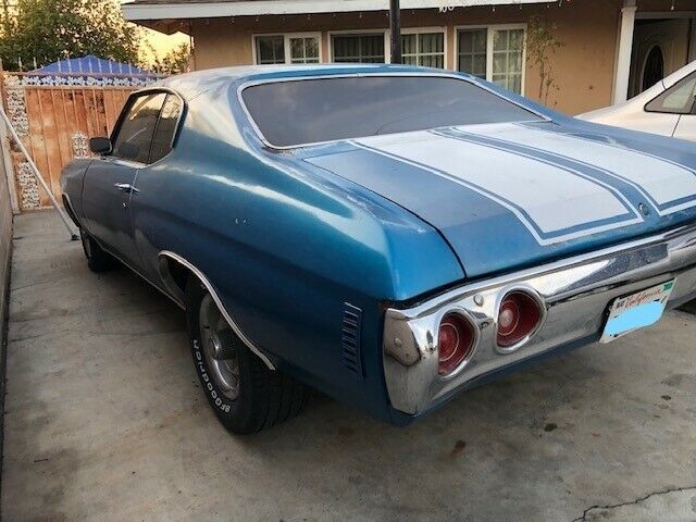 1971 Blue Chevrolet Chevelle Coupe
