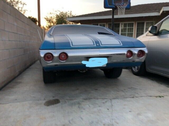 1971 Blue Chevrolet Chevelle Coupe