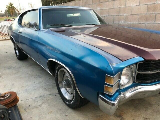 1971 Blue Chevrolet Chevelle Coupe