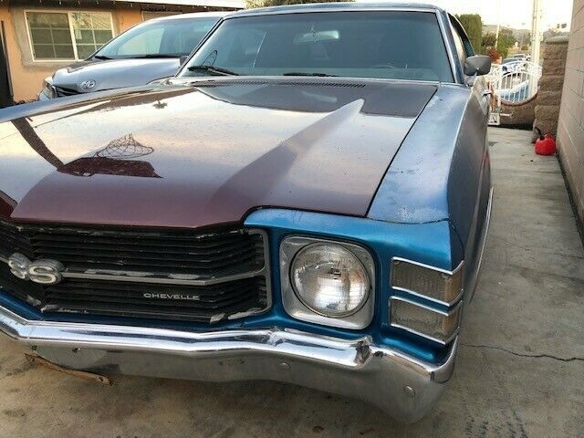 1971 Blue Chevrolet Chevelle Coupe
