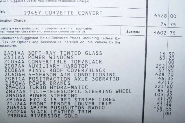 1969 Gold Chevrolet Corvette Convertible