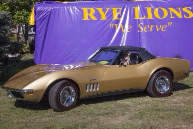 1969 Gold Chevrolet Corvette Convertible