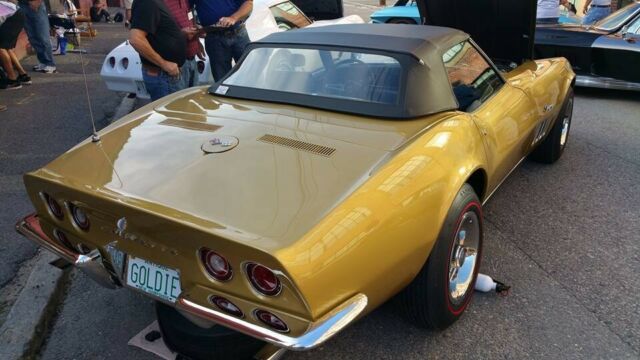 1969 Gold Chevrolet Corvette Convertible