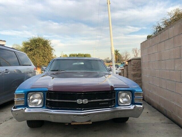 1971 Blue Chevrolet Chevelle Coupe