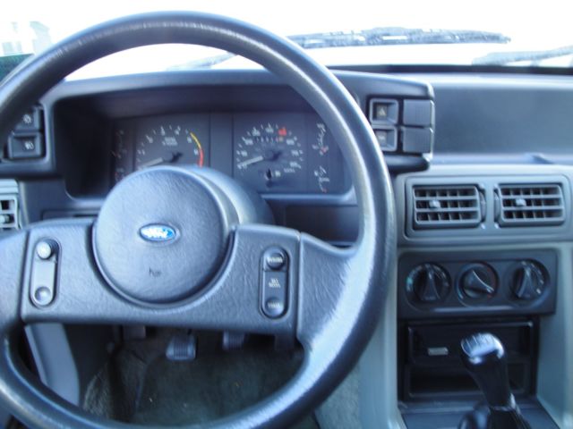 1988 Burgundy Ford Mustang Convertible