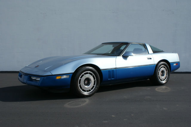 1985 Blue Chevrolet Corvette Coupe