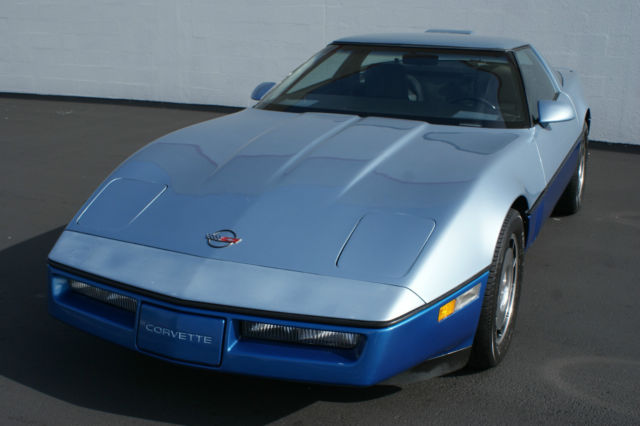 1985 Blue Chevrolet Corvette Coupe