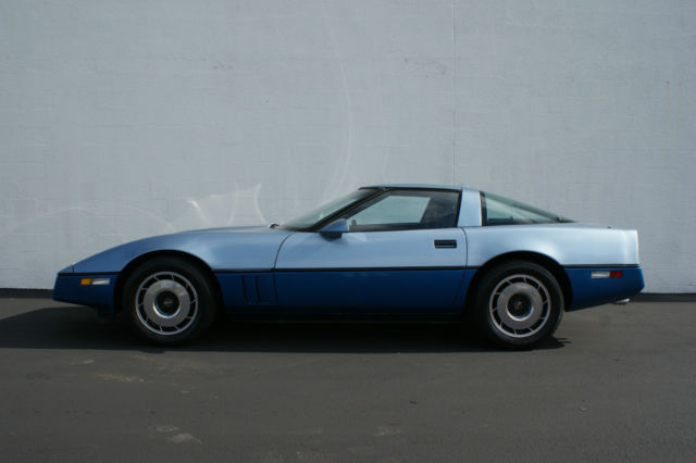 1985 Blue Chevrolet Corvette Coupe