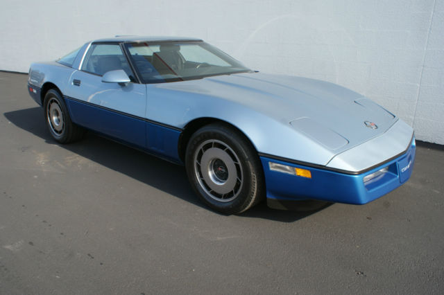 1985 Blue Chevrolet Corvette Coupe