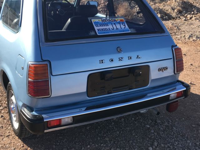 1979 Azure blue  Honda Civic Hatchback 