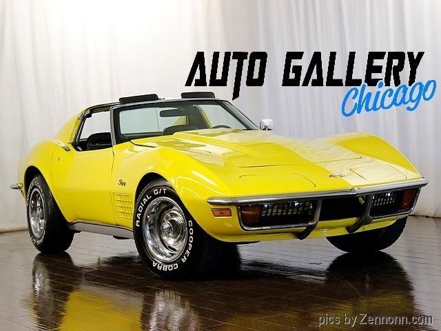 1971 Yellow Chevrolet Corvette Coupe