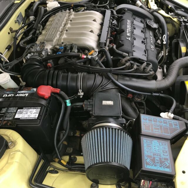 1994 Yellow Mitsubishi 3000GT Coupe