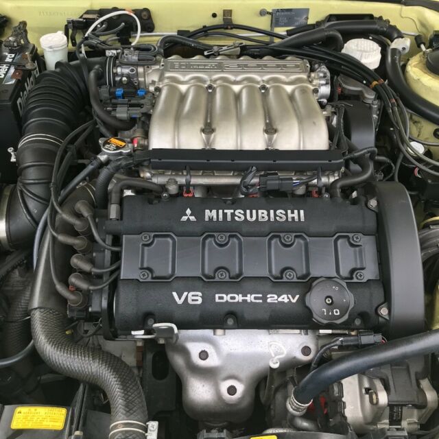 1994 Yellow Mitsubishi 3000GT Coupe