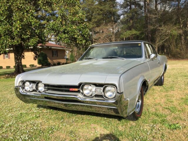 1967 Silver Oldsmobile 442 2 door