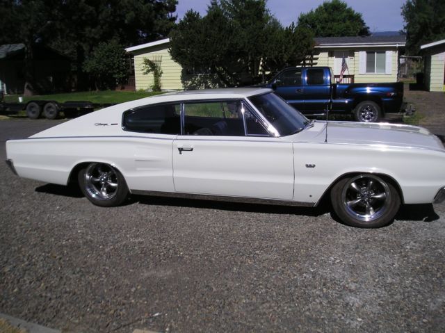 1966 White Dodge Charger Fastback