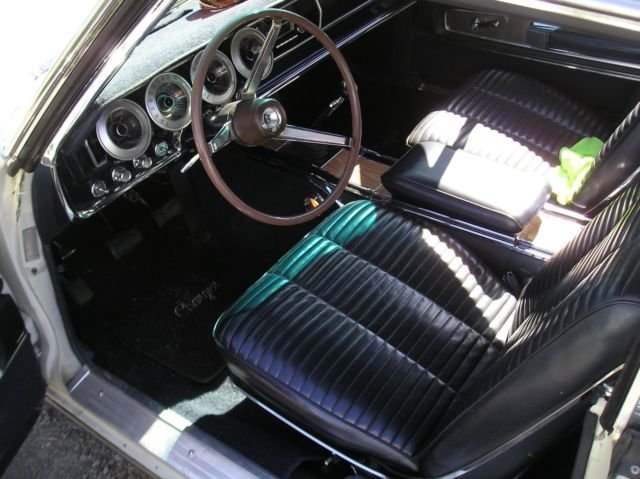 1966 White Dodge Charger Fastback