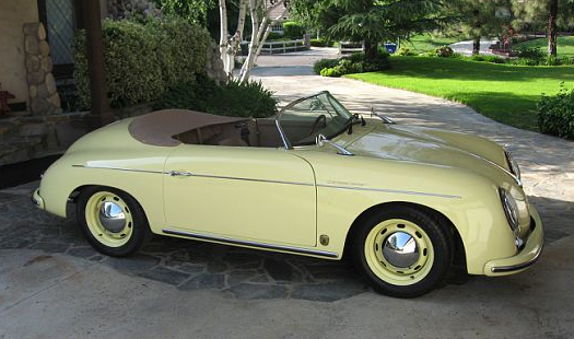 1972 Light Yellow Porsche 356 Convertible