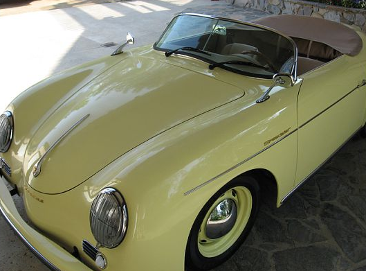 1972 Light Yellow Porsche 356 Convertible