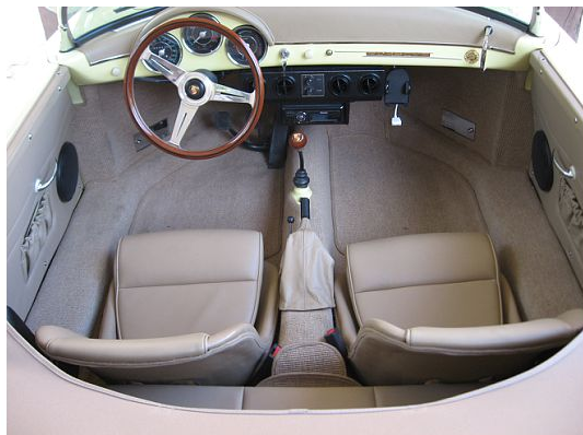 1972 Light Yellow Porsche 356 Convertible