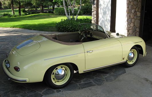 1972 Light Yellow Porsche 356 Convertible