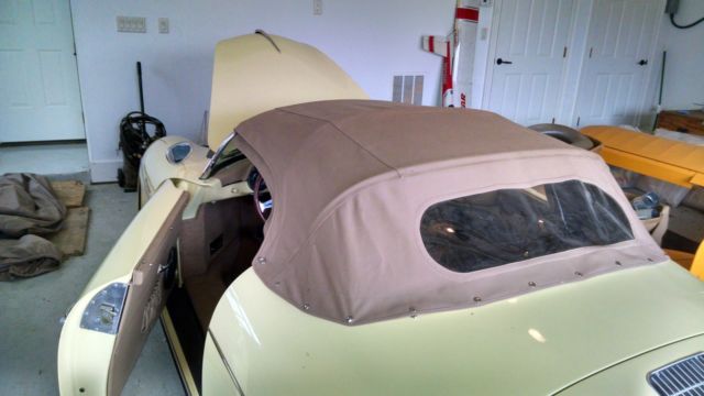 1972 Light Yellow Porsche 356 Convertible