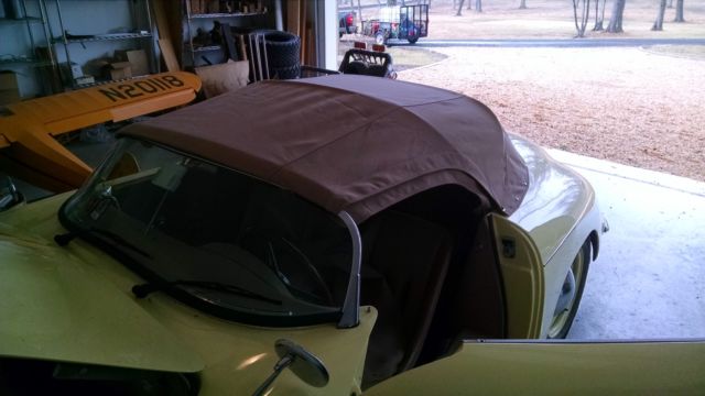 1972 Light Yellow Porsche 356 Convertible