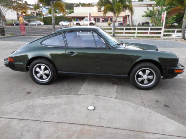 1976 dark racing green Porsche 912 Coupe