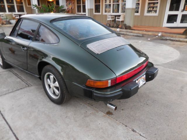 1976 dark racing green Porsche 912 Coupe