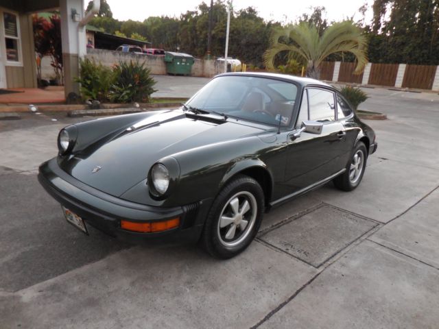 1976 dark racing green Porsche 912 Coupe