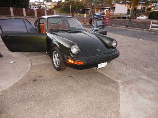 1976 dark racing green Porsche 912 Coupe