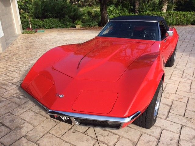 1970 Red Chevrolet Corvette Convertible