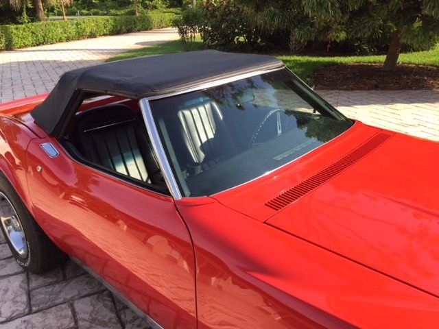 1970 Red Chevrolet Corvette Convertible