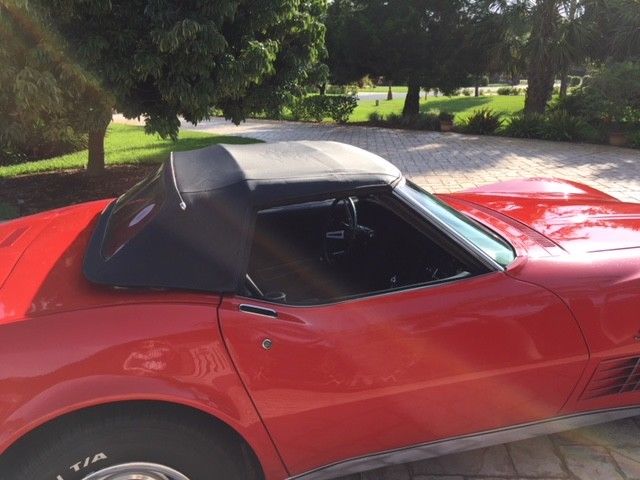 1970 Red Chevrolet Corvette Convertible