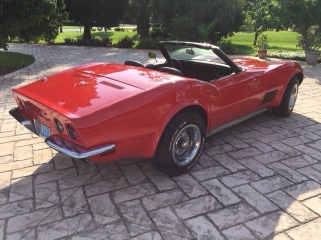 1970 Red Chevrolet Corvette Convertible