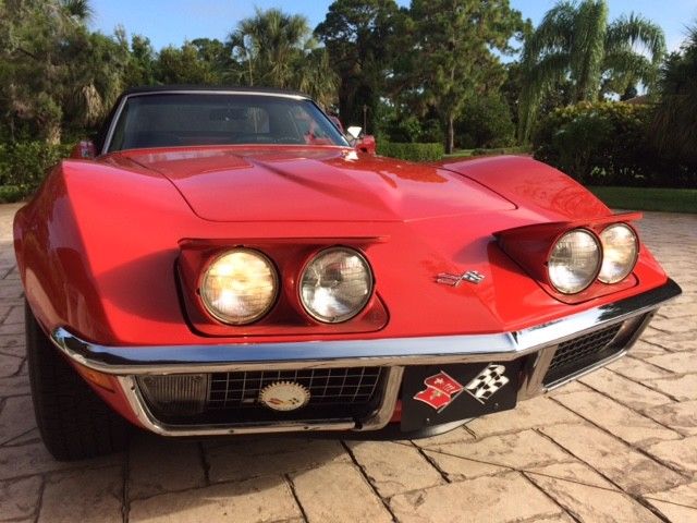 1970 Red Chevrolet Corvette Convertible