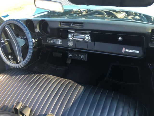 1969 Blue Oldsmobile Cutlass Convertible